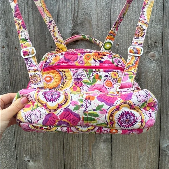 Vera Bradley Multicolor Patterned Backpack - Picture 13 of 13